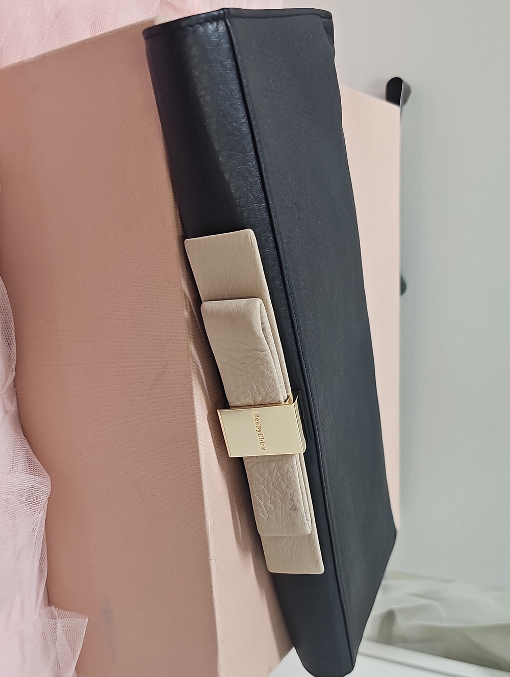 See By Chloe Minaudière Bow Envelope Clutch Bag